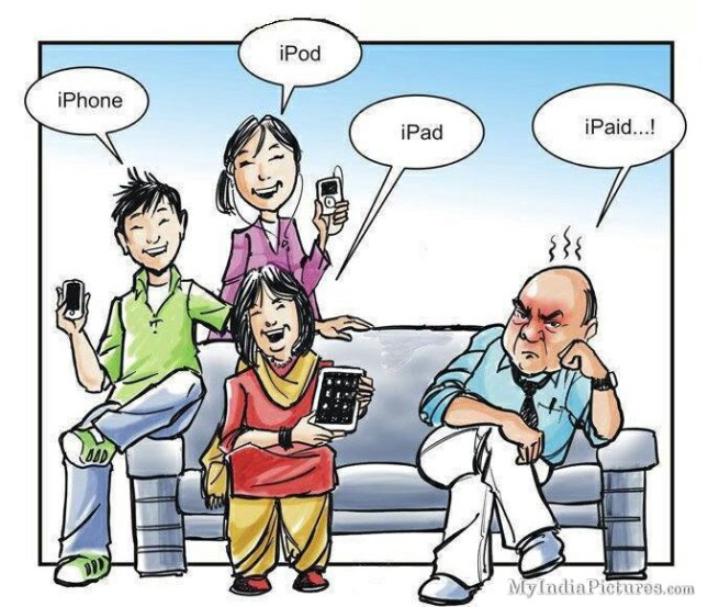 iPhone-iPad-iPod-iPaid-Funny-Family-Cartoon-Jokes