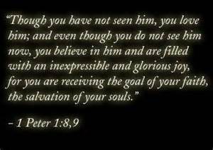 1 peter 1 8-9