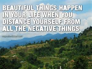 away from negativity